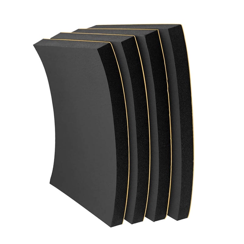 MODIGT Foam Padding Sheet 3/4" Thick with Adhesive Backing Neoprene Insulation Foam High Density Stick Firmly for Furniture Cars Speakers 4 Inch X 4 Inch (4 Pcs) - Image 1